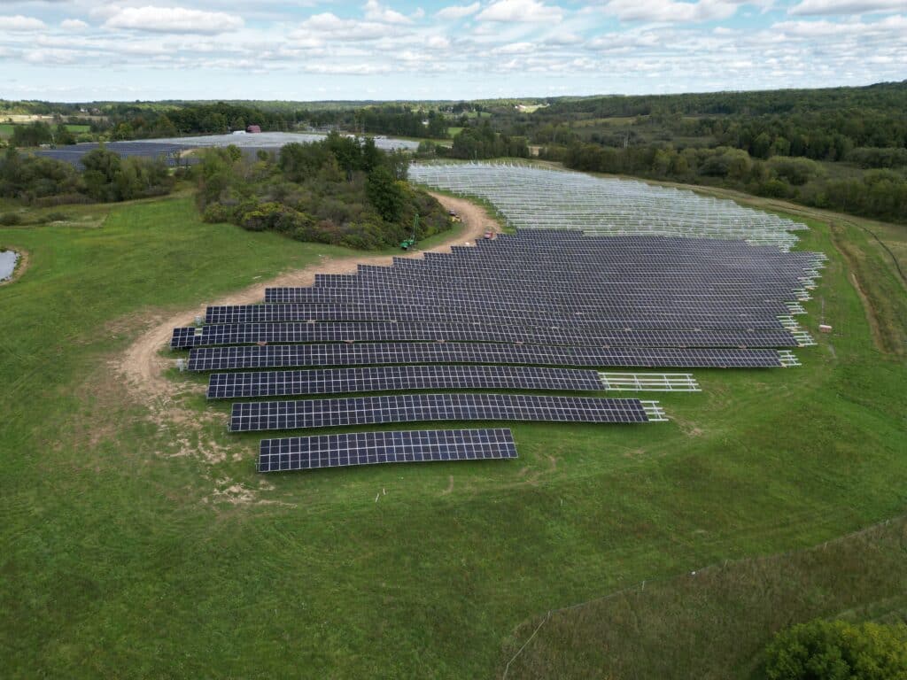 Solar Farm in Upstate New York - Sun-Pull Wire