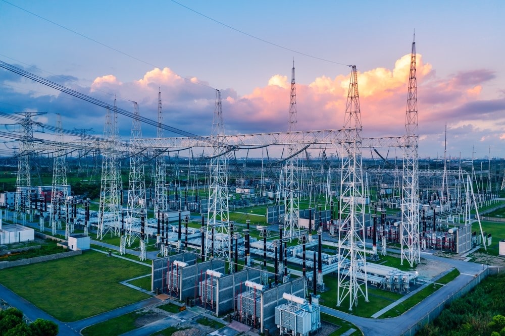 Electrical Grid at Sunset - Photo via Shutterstock